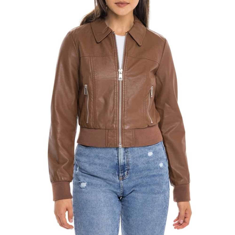 Sebby Collection Leather Jacket